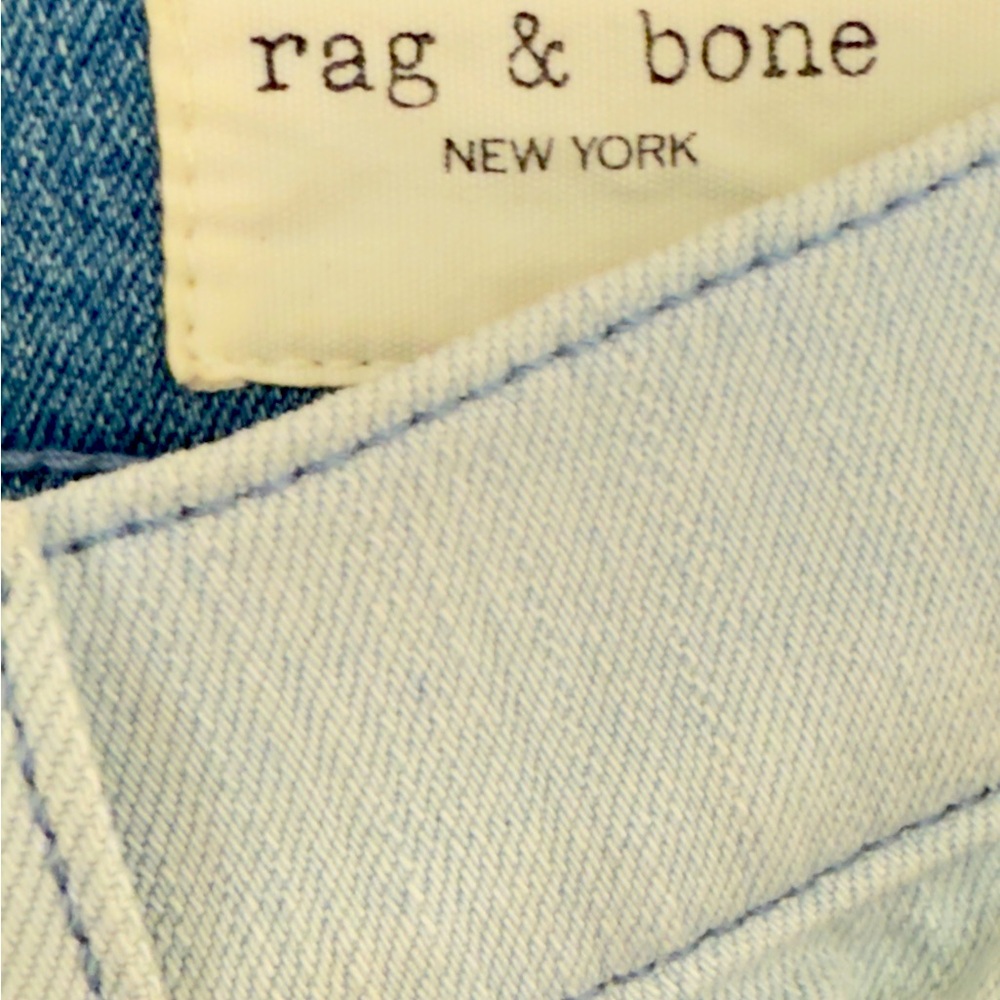 rag & bone Two-Tone High Rise Jeans - Picture 6 of 6
